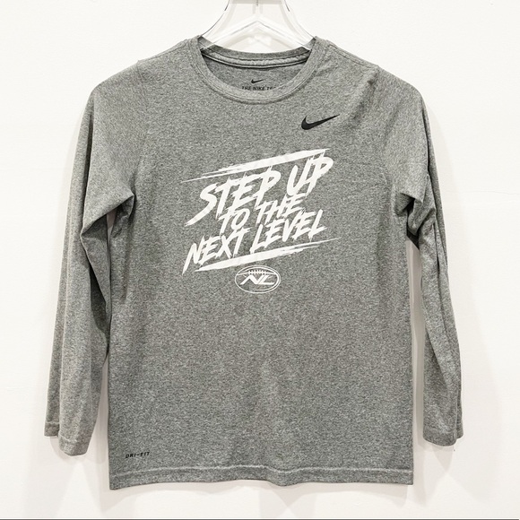The Nike Tee Long Sleeve Top Grey Size Large Braunig - Picture 1 of 7